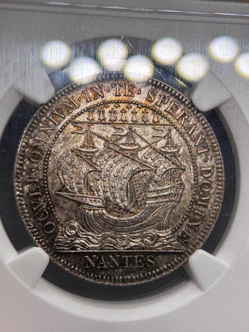 Frankrijk. 1880 Chamber of Commerce Nantes NGC MS64 (Zonder