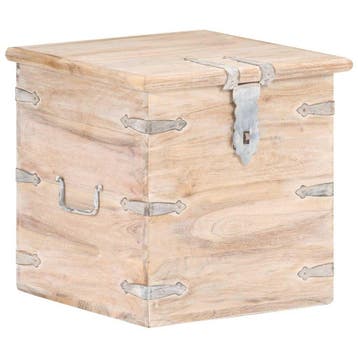 vidaXL Opbergkist 40x40x40 cm massief acaciahout, Verzenden, Nieuw