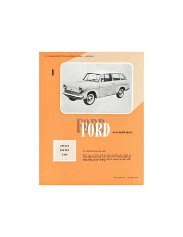 1961 FORD ANGLIA ESTATE LEAFLET NEDERLANDS, Nieuw, Ford, Author