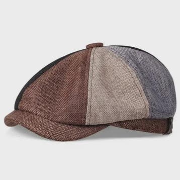 Unisex Retro Pet met Platte Klep - Peaky Blinders Stijl Herf, Verzenden