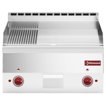 Diamond Bakplaat | PRO 600 | Elektrisch | Glad/Gegroefd |  V, Ophalen of Verzenden, Nieuw in verpakking