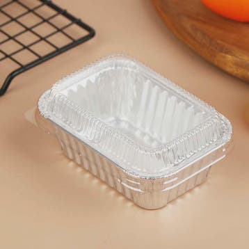 10x Wegwerp Aluminium Bakvormen met Deksel - Rechthoekig voo, Verzenden, Nieuw