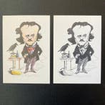 Italië - Entertainers - Postkaarten met karikaturen van, Verzamelen, Ansichtkaarten | Buitenland, Gelopen