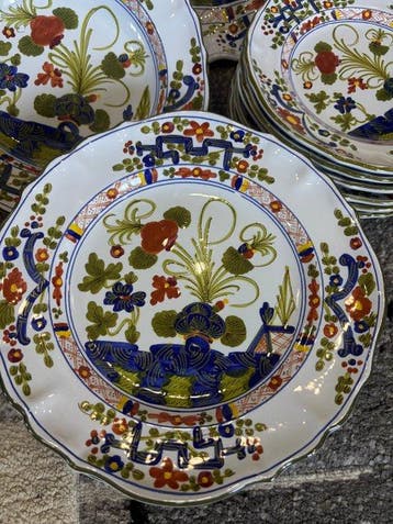 C.A.C.F. - Eetservies (15) - Keramiek - Artistieke maiolica