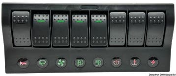 PCP Compact Elektrisch Paneel 8 Schakelaars, Ophalen of Verzenden, Nieuw, Zeilboot of Motorboot
