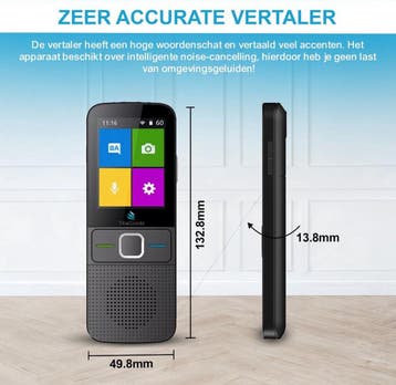 TibaGoods - Vertaalcomputer - Vertaal Apparaat - Zwart -, Ophalen of Verzenden, Zo goed als nieuw