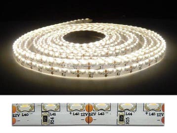5Meter LEDstrip sideview  600x335smd -IP65 warm-wit, Verzenden, Nieuw