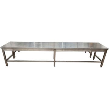 RVS Werktafel 2900x600x580 mm, gebruikt, Ophalen of Verzenden