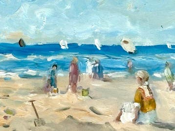 Cor Schaap (1968) - Strandgezicht, Antiek en Kunst