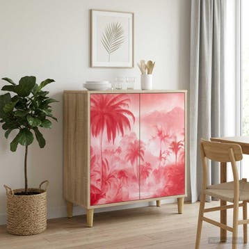 vidaXL Dressoir AACHEN Sonoma 69 x 33 x 75 cm Bewerkt hout, Verzenden, Nieuw, Overige houtsoorten, Minder dan 50 cm