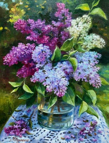 Merie Khys (XX-XXI) - Bouquet of lilacs