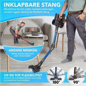 2dekans | Innovixpro® Steelstofzuiger Draadloos - Krachtige, Ophalen of Verzenden, Zo goed als nieuw