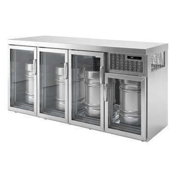GGM Gastro | Fustenkoeling stekkerklaar - 4x50L fusten - |, Verzenden, Nieuw in verpakking, Koelen en Vriezen