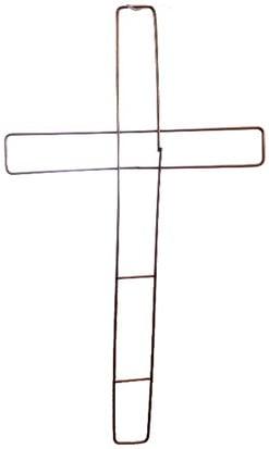 Metalen kruisframe Koperkleur 15 inch, Ophalen of Verzenden, Nieuw