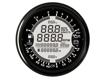 CN 6-in-1 Motorinstrument Digitaal Zwart, Ophalen of Verzenden, Nieuw