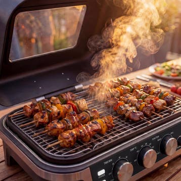 2dekans | Kitchen Brothers Elektrische BBQ - Houtpellet, Ophalen of Verzenden, Zo goed als nieuw, Kitchen Brothers