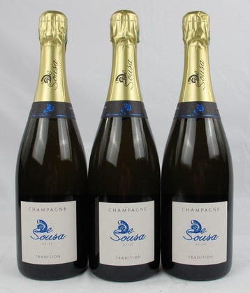 Champagne de Sousa Brut Tradition - Champagne - 3 Flessen, Nieuw
