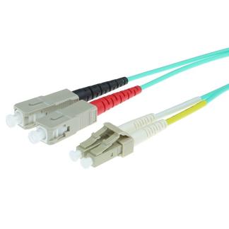 Glasvezelkabel OM3 - LC/SC - 1 meter (Duplex, 50/125m, UPC), Verzenden, Nieuw