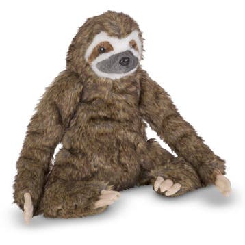 Luiaard knuffel - pluche - 37 cm - speelgoed, Verzenden, Nieuw