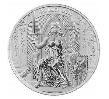 Duitsland. 2 Mark 2026 Germania – 1/4 oz Silver Coin – Ag