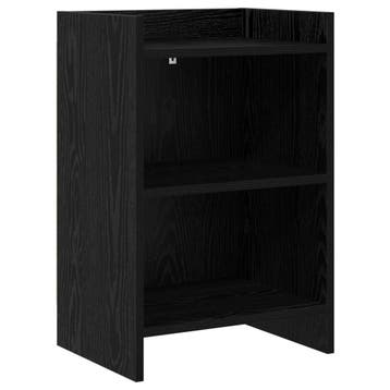 vidaXL Nachtkastjes Zwart eiken 40 x 30 x 60 cm Bewerkt hout, Minder dan 45 cm, Verzenden, Nieuw, 55 tot 70 cm