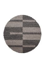 Rond Shaggy Vloerkleed | Gala | Taupe | 200x200 cm, Huis en Inrichting, Stoffering | Tapijten en Kleden, Verzenden, Nieuw