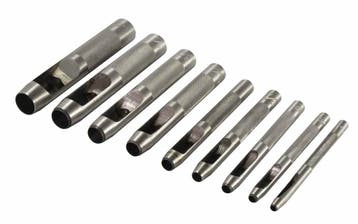 Holpijpset Holpijp Set - 9 Delig - Leren Perforator Set - Ho, Ophalen of Verzenden, Nieuw