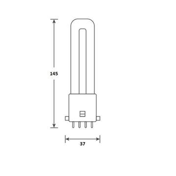 Bailey LED PL-S 4.5W/830/4P | vervangt Philips PL-S 9W/83..., Ophalen of Verzenden, Nieuw