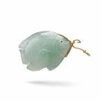 Chrysoprase Gravure - Hoogte: 6 cm - Breedte: 3 cm- 10.7 g -