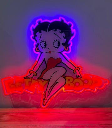 Betty Boop - Neonlichtbord - plexiglas