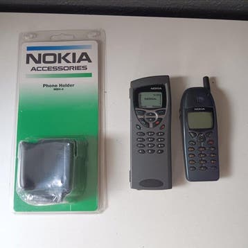 Nokia, Vintage Mobile Phone and Phone Holder 6110,9110,MBH-6, Nieuw