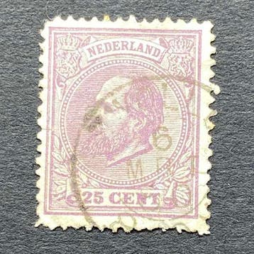 Koning Willem III [N.V.P.H. nr. 0026], Ophalen of Verzenden, Gestempeld