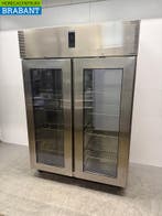 RVS Metos Dubbeldeurs Glasdeur Koeling 1300 liter 230V, Ophalen of Verzenden, Gebruikt