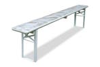 Bierbank 220cm | White wash | Kwaliteits biertafelset, Tuin en Terras, Picknicktafels, Ophalen of Verzenden, Nieuw
