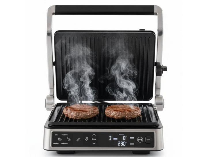 Safecourt Kitchen Contactgrill - Paninigrill - 2200W, Witgoed en Apparatuur, Contactgrills, Nieuw, Verzenden