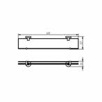Planchet Kosmos Glas 60x10 cm Mat Wit, Ophalen of Verzenden, Nieuw