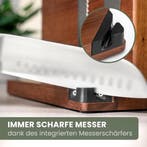 Messenmagneet - Magneetstrip messen - Messenhouder - Hout -, Verzenden, Zo goed als nieuw