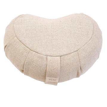 Meditatiekussen eco jute naturel halve maan - Pure, Verzenden, Nieuw