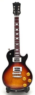 Baby miniatuur replica Gibson Les Paul gitaar 15cm Slash GNR, Ophalen of Verzenden, Nieuw, Pop, Beeldje of Miniatuur
