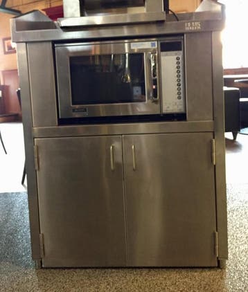 Showroommodel RVS magnetron meubel, Ophalen, Gebruikt, Ovens, Magnetrons en Steamers