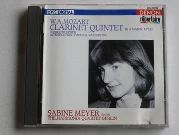 Mozart - Clarinet Quintet / Sabina Meyer (japan), Ophalen of Verzenden, Zo goed als nieuw
