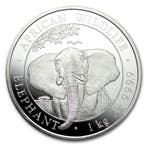 Somalische Olifant 1 kg 2021, Verzenden, Overige landen, Losse munt, Zilver
