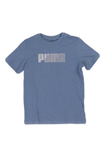 Puma T-shirt Jongens in maat 164 Blauw, Verzenden, Zo goed als nieuw, Puma, Jongen of Meisje