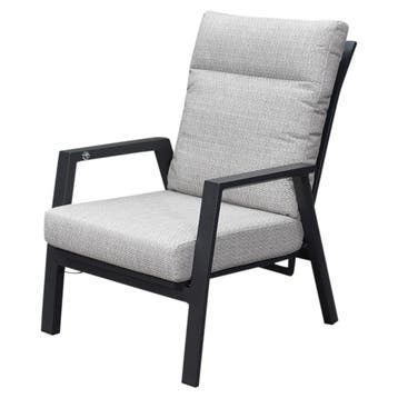 Barolo lounge balkonset 4 delig verstelbaar antraciet, Ophalen of Verzenden, Nieuw, Aluminium