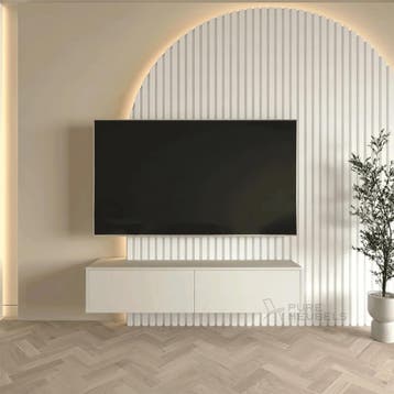 Madera Tv-meubel 150 x 38 x 33 cm - Beige, Ophalen of Verzenden, Nieuw