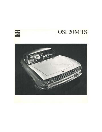 1968 OSI-FORD 20M TS BROCHURE FRANS, Nieuw, Ford, Author