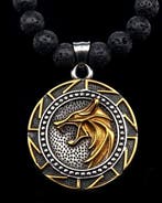 Lavasteen - Vikingwolf - Spirituele bescherming,