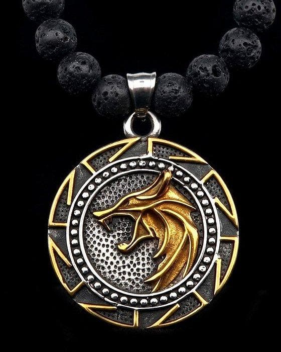 Lavasteen - Vikingwolf - Spirituele bescherming,, Antiek en Kunst, Antiek | Boeken en Bijbels