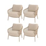 Sardinia low dining tuinstoel latte 4 Seasons Outdoor  set, Ophalen of Verzenden, Nieuw