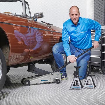 Datona Autokrik 3 ton + assteunen 3 ton - Datona - Zwart, Ophalen of Verzenden, Nieuw